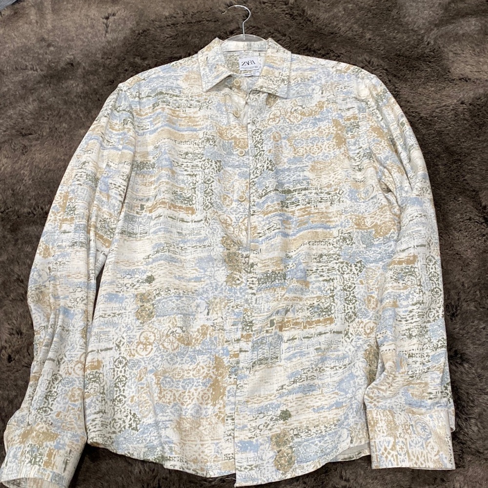 Zara mens button down shirt